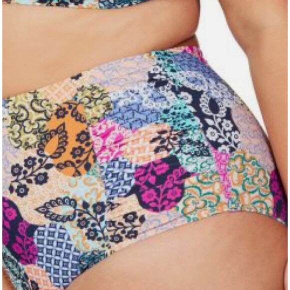 ArteSand Bikini Bottoms Salmagundi Botticelli High Waist Swim Pant NWT PLUS SIZE - Picture 8 of 14